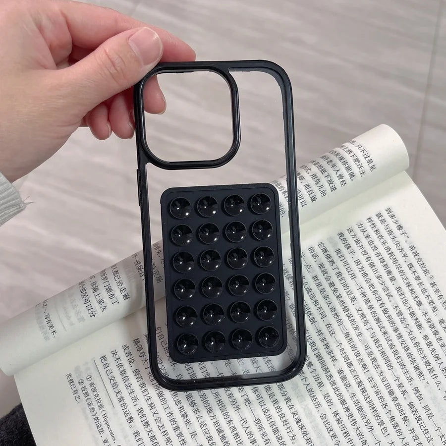 3D Suction Cup Phone Case For iPhone